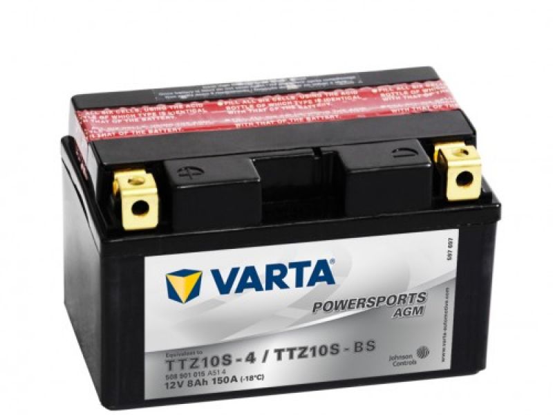 Аккумулятор VARTA TTZ10S-BS FUNSTART AGM 8 Ач 508901015 оригинал (арт. 508901015), аналог 31500-MCJ-640, 31500-MCJ-641, 31500-MCJ-642, 31500-MCJ-K00, 31500-MCJ-K01, 31500-MCL-003, 31500-MCL-013, 31500-MCJ-305, 31500MCJ640, 31500MCJ641, 31500MCJ642